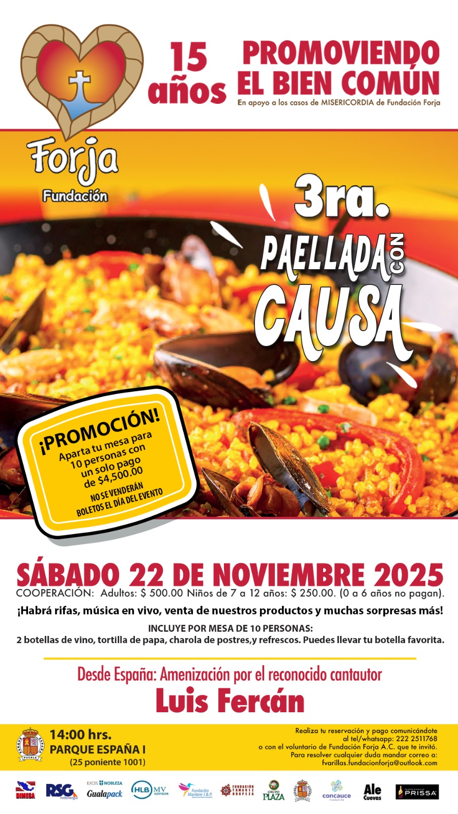 Te invitamos a nuestra tercera paellada con causa 🤩