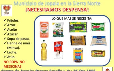 ¿Nos ayudas con despensa? 👊 ¡Nuestras comunidades te necesitan!